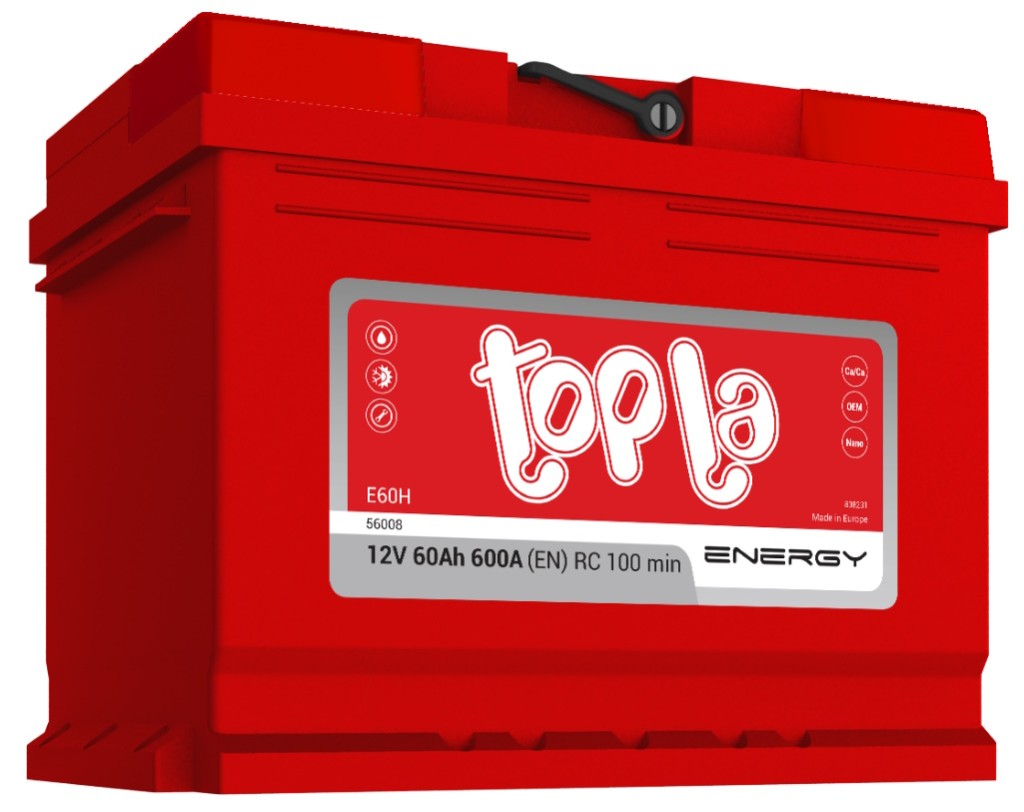 Аккумулятор легковой Topla Energy 60 а/ч 600А Обратная полярность