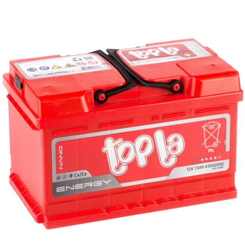 Батарея аккумуляторная TOPLA Energy 108073 73А/ч 630А 12V Обратная полярн. стандартные клеммы