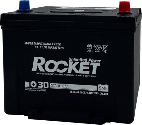 Батарея аккумуляторная ROCKET SMF85D26L 80А/ч 670А обратная полярн. выносные (Азия) клеммы