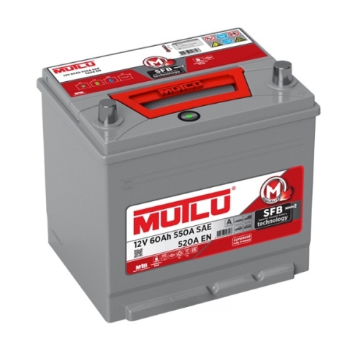 Батарея аккумуляторная Mutlu D2360052C 60А/ч 520А 12В обратная полярн. выносные (Азия) клеммы