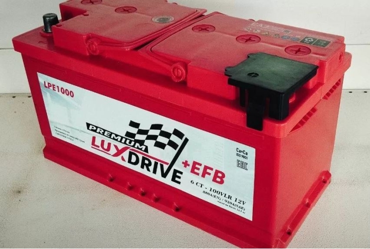 Аккумулятор автомобильный 100 ah Lux Drive EFB