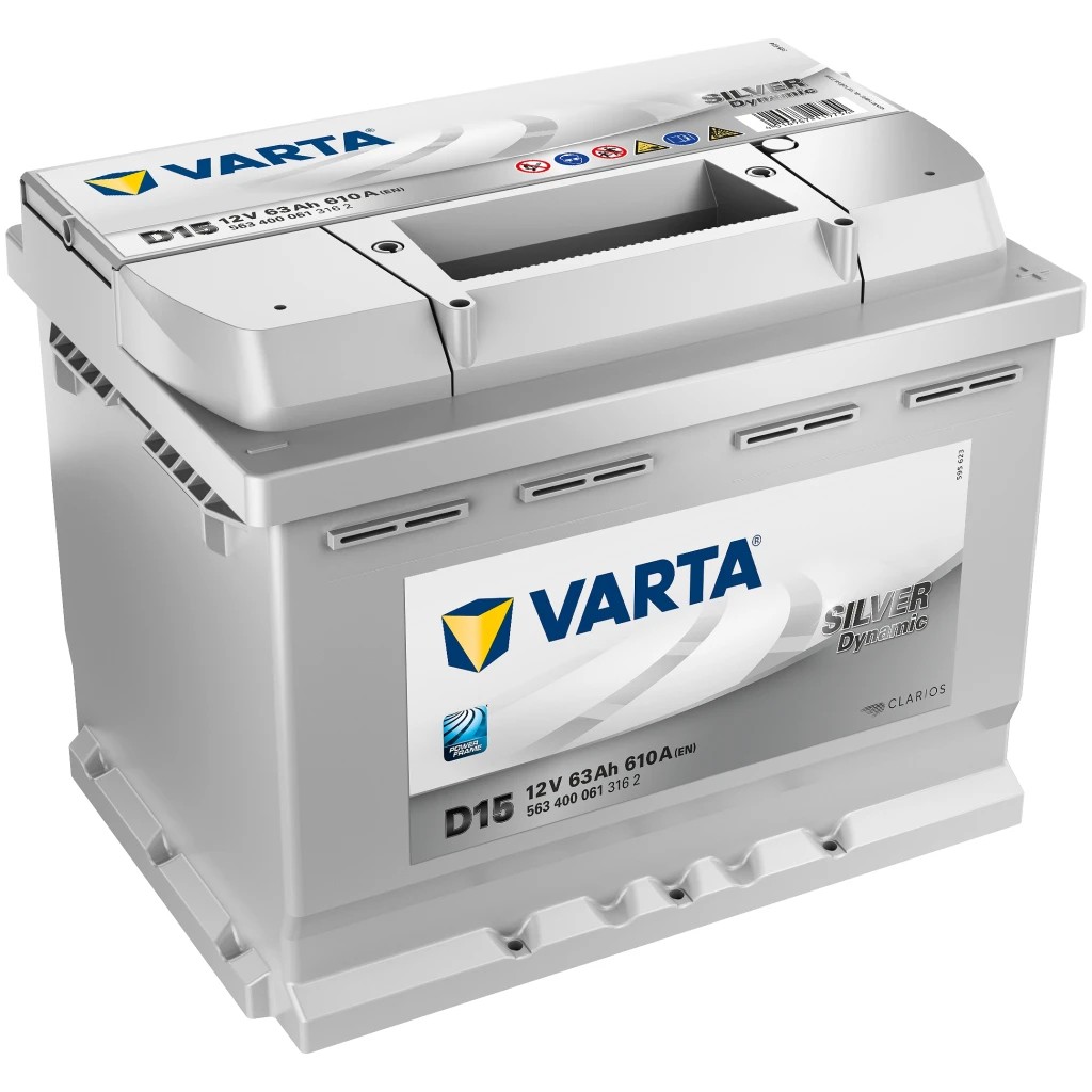 Аккумулятор легковой Varta Silver Dynamic D15 63 а/ч 610А Обратная полярность