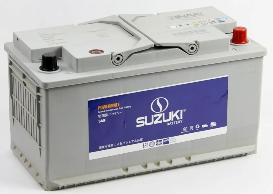 Батарея аккумуляторная SUZUKI 60044 100А/ч 920А обратная полярн. стандартные (Европа) клеммы