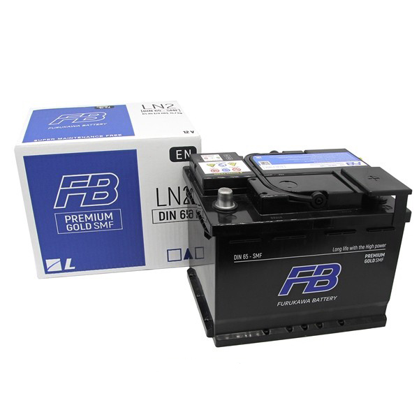 Батарея аккумуляторная FURUKAWA LN2RDIN65R 65А/ч 580А 12В прямая полярн стандартные клеммы