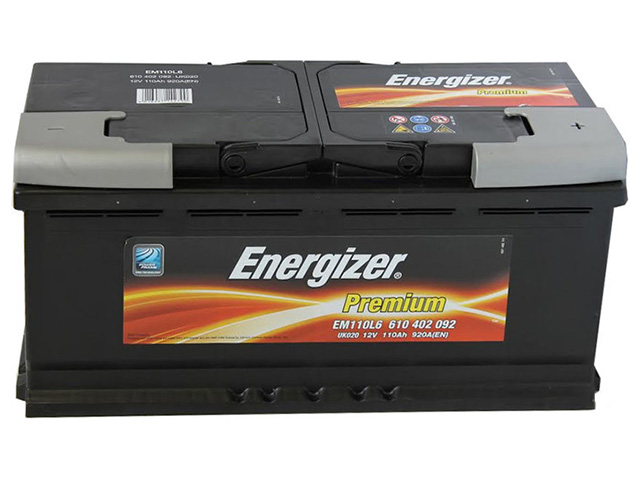 Аккумулятор ENERGIZER PREMIUM 610 402 092 - EM110L6 оп 110 Ач 920 А 393х175х190 [L6]