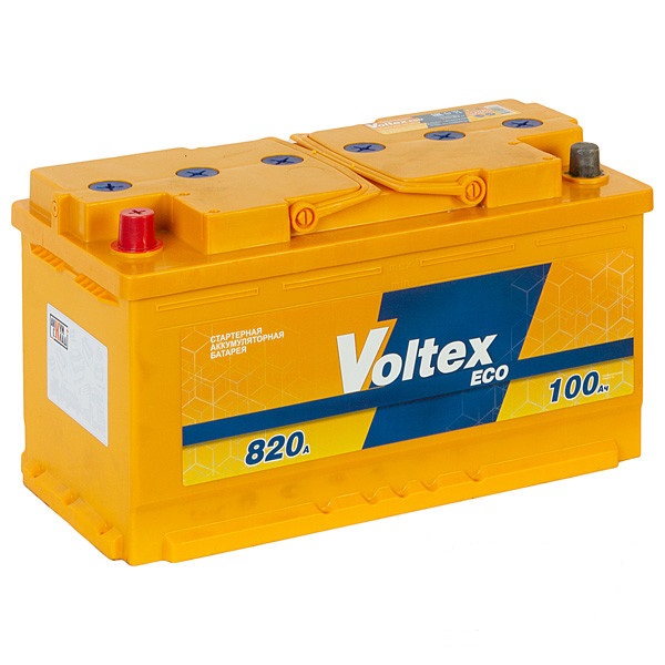 Купить СТОК Аккумулятор Voltex Eco 6CT-100 п.п. 820А 352*175*190 в