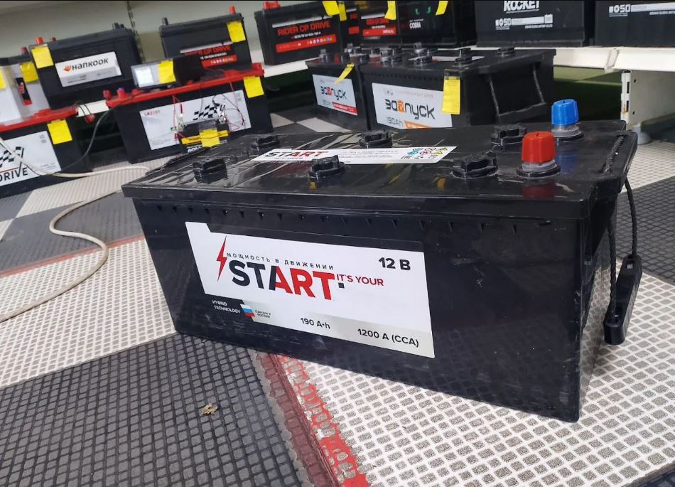 Аккумулятор START 190 Ah КОНУС+ПЕРЕХОДНИК