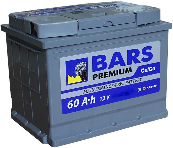 Аккумулятор BARS PREMIUM 6СТ-60 оп 60 Ач 580 А 242х175х190 [L2]