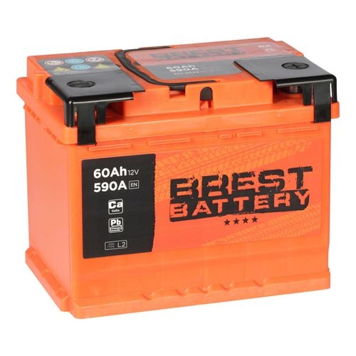 Автомобильный аккумулятор Brest Battery 60 Ач обратная полярность L2