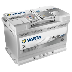 Аккумулятор легковой Varta Silver Dynamic AGM A7 70 а/ч 760А Обратная полярность